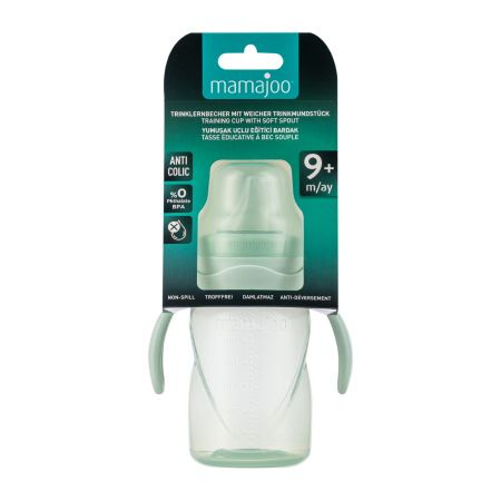 Mamajoo šolja sa drškama zeleni puder 270ml