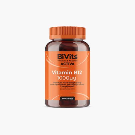 Bivits Activa Vitamin B12 1000mcg tablete 60 kom