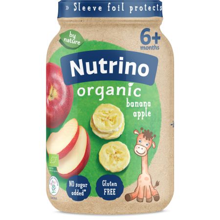 Nutrino Organic pire banana i jabuka 190g