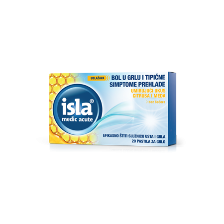 Isla Medic Acut Citrus + Med pastile 20 kom