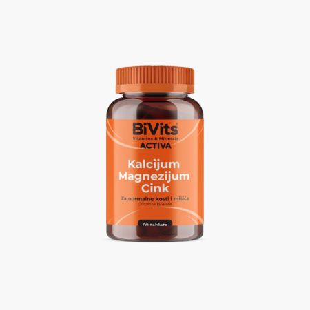 Bivits Activa Kalcijum Magnezijum Cink tablete 60 kom