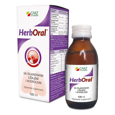 HerbOral sirup sa islandskim lišajem i acerolom 125ml