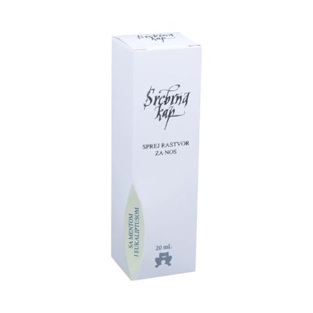 Srebrna kap sprej za nos sa mentom i eukaliptusom 20ml