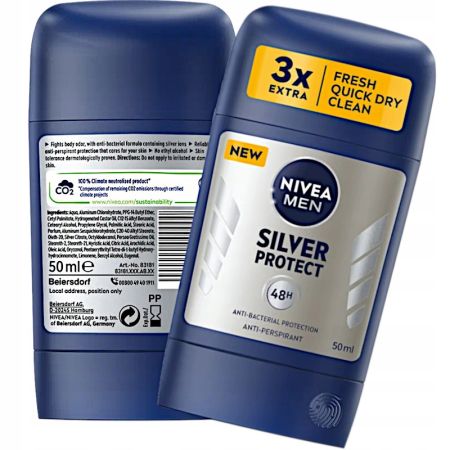 Nivea Men Silver Protect stik 50ml