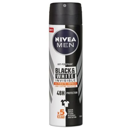 Nivea Men Black & White Invisible Ultimate Impact sprej 150ml