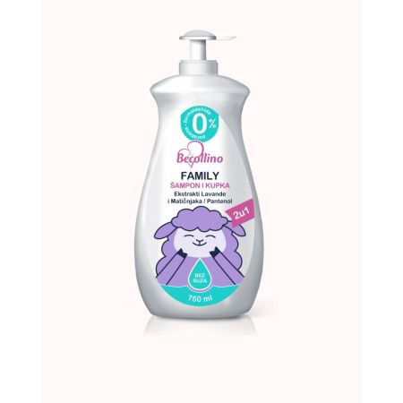 Becollino Family šampon kupka 2u1 750ml