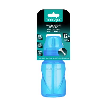 Mamajoo šolja sa slamkom plava 270ml