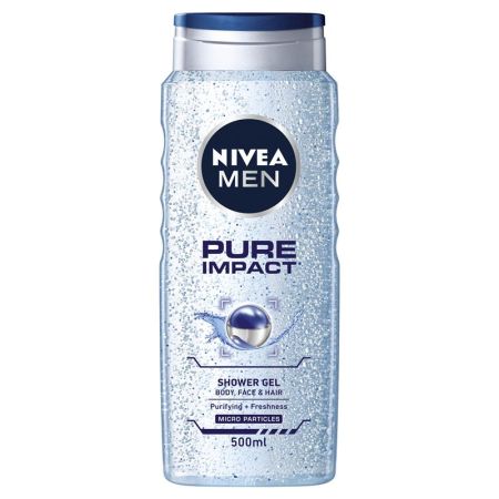 Nivea Men Pure Impact 3u1 gel za tuširanje 500ml