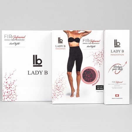 Lady B FIR set šorts crni S/M i krema