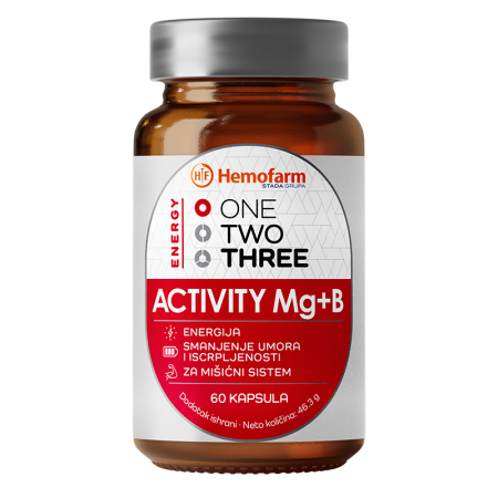 One Two Three Activity Mg + B 60 kapsula