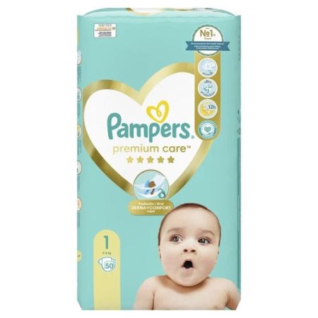Pampers Premium Care 1 Newborn 2-5kg 50 komada