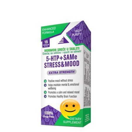 5-HTP + SAMe Stress & Mood 15 kapsula