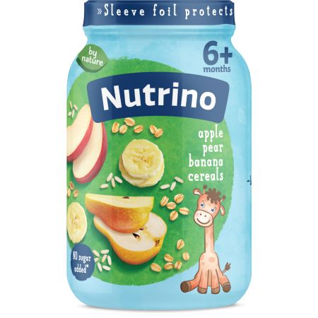 Nutrino pire od voća jabuka, kruška i banana sa žitaricama 190g