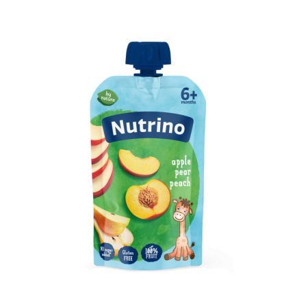 Nutrino voćni pire jabuka, kruška i breskva 100g