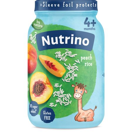 Nutrino pire od voća breskva sa pirinčem 190g