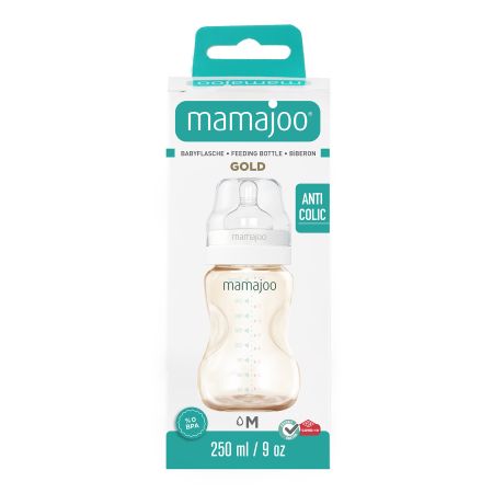 Mamajoo anti-kolik flašica 250ml gold