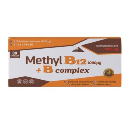 Methyl B12 1000mcg + B-complex 30 kapsula