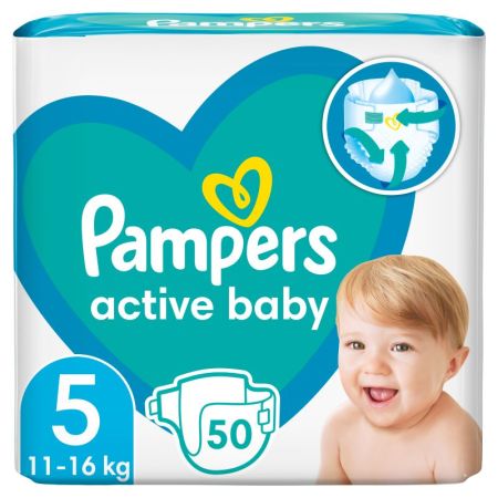 Pampers Active Baby 5 Junior 11-16kg 50 komada