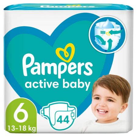 Pampers Active Baby 6 Large 13-18kg 44 komada