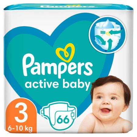 Pampers Active Baby 3 6-10kg 66 komada