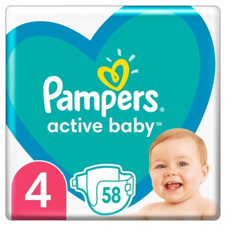 Pampers Active Baby 4 9-14kg 58 komada