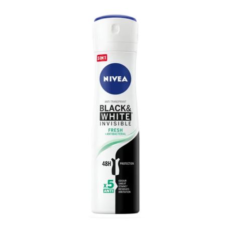 Nivea Black & White Invisible Fresh sprej 150ml