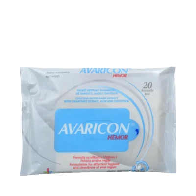 Avaricon Hemor vlažne maramice 20 komada