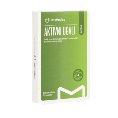 MaxMedica Aktivni ugalj 20 kapsula