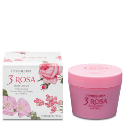 L'Erbolario 3 Rosa krema za telo 200ml