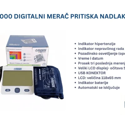 Bremed BD 8000 digitalni merač pritiska za nadlakticu