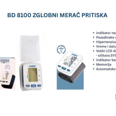 Bremed BD 8100 digitalni merač pritiska za ručni zglob