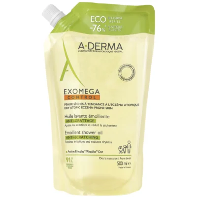 A-Derma Exomega Control ulje za tuširanje eco refill 500ml