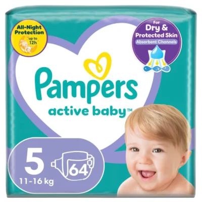 Pampers Active Baby pelene veličina 5, 64 kom