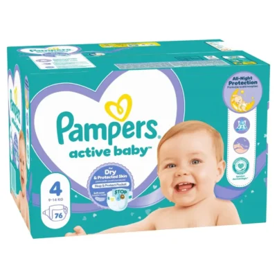 Pampers Active Baby pelene veličina 4, 76 kom