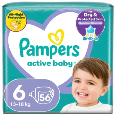 Pampers Active Baby pelene veličina 6, 56 kom
