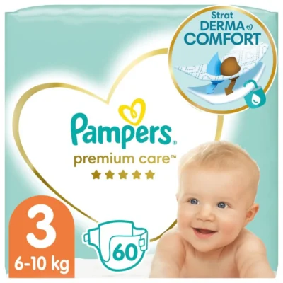 Pampers Premium Care pelene veličina 3, 60 kom