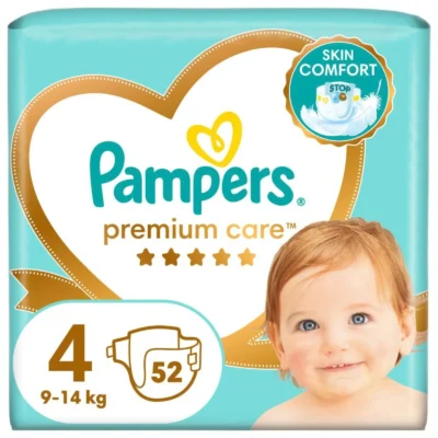 Pampers Premium Care pelene veličina 4, 52 kom