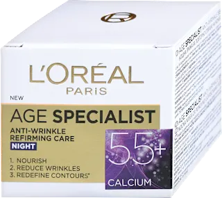 Age Specialist - noćna krema za lice 55+, 50 ml