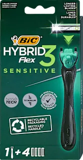 Bic Hybrid Flex 3 Sensitive drška + 4 dopune