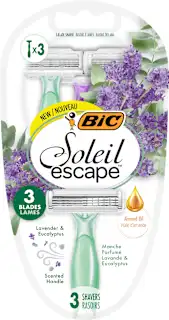 Bic Soleil Escape ženski brijači Lavender & Eucalyptus 3 komada