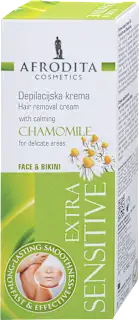 Afrodita Extra Sensitive depilaciona krema za lice i bikini 50ml