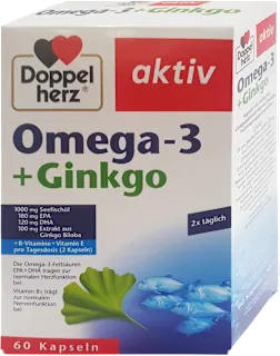 aktiv Omega-3 + Ginkgo kapsule, 60 kom