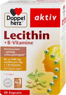 aktiv Lecithin + B-Vitamin kapsule, 40 kom