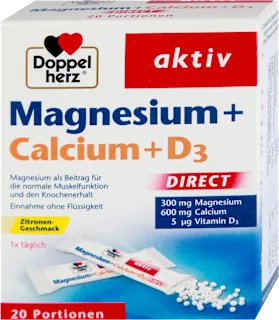 Doppelherz Aktiv Magnezijum + Kalcijum + D3 20 direkt kesica