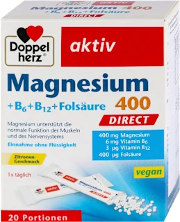 Doppelherz Aktiv Magnezijum + B6 + B12 + folna kiselina 20 direkt kesica