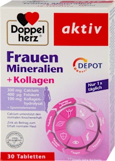 Doppelherz Aktiv minerali i vitamini za žene + kolagen 30 tableta