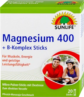 Sunlife Magnezijum 400 + B-kompleks Direkt 20 kesica