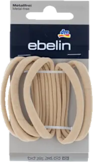 ebelin gumice za kosu svetlo bež 6 komada