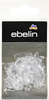 ebelin silikonske široke gumice za kosu prozirne 50 komada