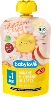 Babylove Užitak banana i višnja u jabuci sa muslijem 100g